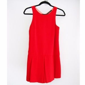 Red zara romper